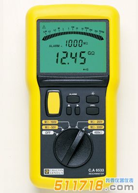 法國CA CA6533數字絕緣測試儀-500V