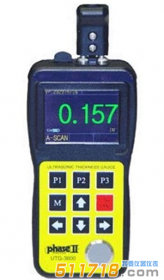 美國Phase II(菲思圖) UTG-3000超聲波測厚儀