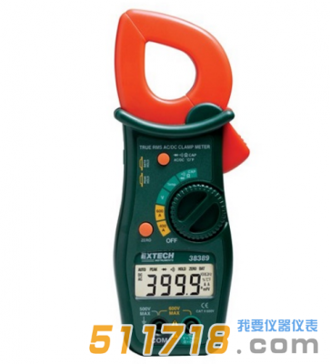 美國EXTECH 38389 600A真有效值交流/直流鉗型表
