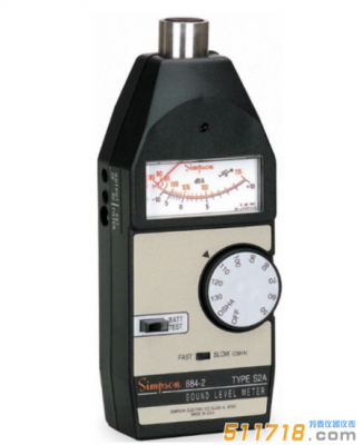 美國Simpson 884-2指針式噪音計(jì)/聲級計(jì)