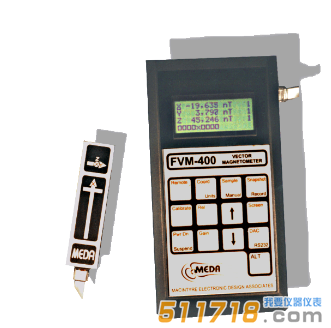 美國MEDA FVM400手持式三軸磁通門計(jì)/高斯計(jì)
